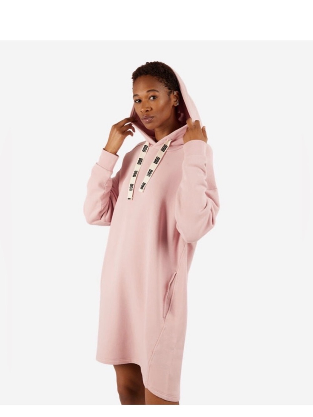 Ugg Australia Pink long Hoodie size small.